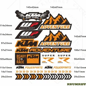 For KTM Ready to Race Sticker Set Custom Size Logo <b>Decals</b> & Motorcycle Stickers Sticker Master - Product Image 4