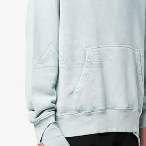 Sweatshirts d'hiver pour hommes à capuche légers délavés à l'acide avec logo personnalisé Sweats à capuche délavés à l'acide pour hommes à vendre - Product Image 6