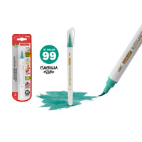 99 Dark Emerald Flexible Tip Brush Marker Set de stylos aquarelle en plastique pour le dessin