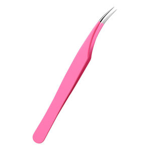 แหนบขนตาสแตนเลสสีดำสำหรับมืออาชีพอุปกรณ์ติดขนตาเพื่อการต่อขนตาใช้ฉลากส่วนตัว - Product Image 3