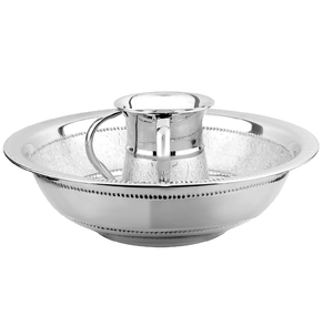 Bol de lavage écologique en acier inoxydable Design feuille d'or design martelé perlé artisanat prix le plus bas - Product Image 2