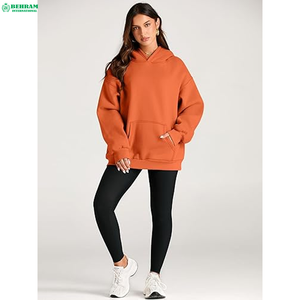 Sudadera con Capucha Extra Grande para Mujer Behram International, Color Beige, Cómoda, Suave, Manga Larga, Diseño Personalizado, Bordada - Product Image 2