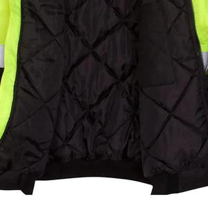 Veste de travail de sécurité personnalisée de haute qualité pour hommes, vêtements de travail réfléchissants à capuche, haute visibilité, imperméable et coupe-vent, OEM - Product Image 5