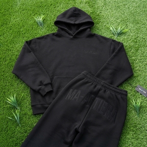 Womens Black Fleece Hoodie Tracksuit <b>Set</b> Pullover Sweatshirt <b>Jogger</b> Pants <b>Matching</b> Casual Sportswear Loungewear - Product Image 5