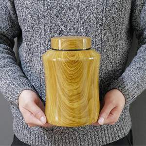 <b>Wooden</b> Print Handcrafted Cremation <b>Urns</b> <b>for</b> Human <b>Ashes</b> Adult Male Female Stainless Steel Funeral Decorative <b>Urn</b> Wood Print - Product Image 5