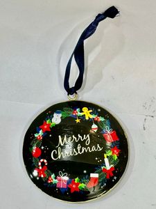 Red Printed Decal High Quality Resin Christmas Decoration Hanging Ornament for <b>Tree</b> Top Selling - Product Image 6