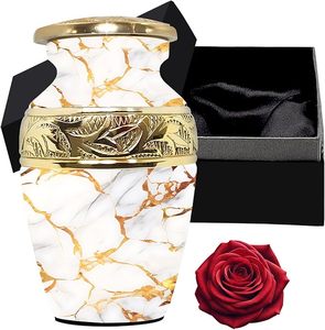 Handmade <b>Large</b> Adult Size Mosaic Aluminium Glass Cremation <b>Urn</b> Individual Tiles Hand Applied Unique Funerals Funeral Supplies - Product Image 2