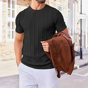 T-shirt à manches courtes délavé rétro 270g pour hommes/femmes col surdimensionné 100% coton t-shirts fabriqués par Dress Sports - Product Image 5