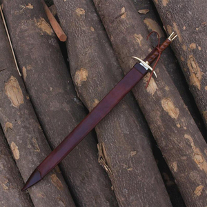 ดาบยาวไวกิ้งตีขึ้นรูปด้วยมือ ใบมีดเหล็ก ด้ามไม้พะยูง - Product Image 4