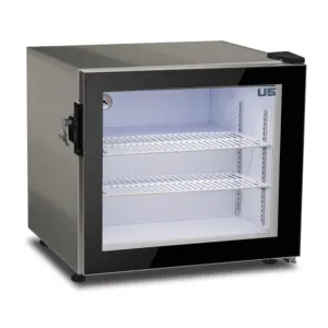 Counter Top Display Freezer Full Glass Door Made in Italy CUBE 89L Gross for Ice Cream