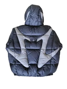Oversize ligero al aire libre Puffer chaqueta hombres con capucha impermeable a prueba de viento invierno cálido moda OEM ODM fábrica - Product Image 4