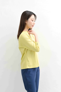 T-shirt à col rond à manches longues pour femmes de luxe - Product Image 5