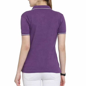 Alta calidad señoras niñas moda Casual desgaste transpirable Mujer Polo camisa de manga corta transpirable deportes Polo camisa Mujer - Product Image 4