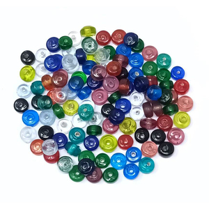 Cuentas de Vidrio Millefiori Naranja Hechas a Mano, Forma Ovalada, Cuentas de Cristal Surtidas para la Fabricación de Joyas, Decoración del Hogar, Cortinas - Product Image 3