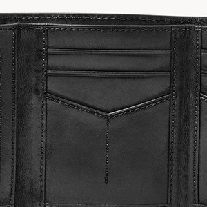 กระเป๋าสตางค์ใบสั้นสำหรับผู้ชายมีซิปหนังแท้หลากสีสำหรับ2024 - Product Image 3