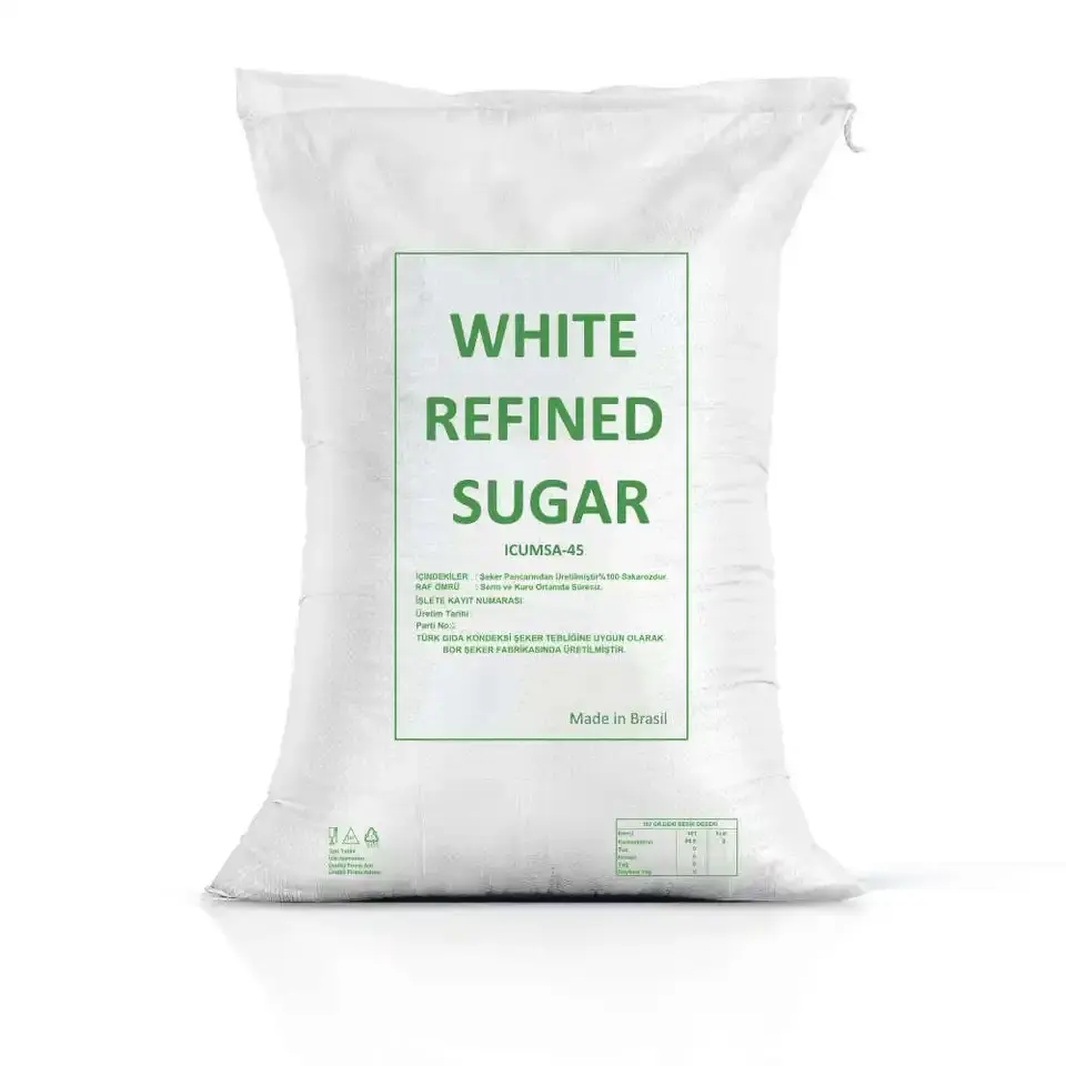Factory price ICUMSA 45 White Refined Sugar Brazil
