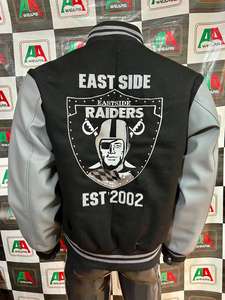 2026 qualité d'exportation faite OEM matériel nouveau Design top bomber veste Varsity veste noir de jais brillant avec broderie Logo personnalisé - Product Image 5