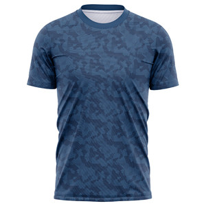 T-shirts Homme Slim Fit Légers de Qualité Supérieure à Faible MOQ, Manches Courtes, Col Rond, Collection Été, Impression Frontale Sublimée - Product Image 6