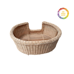 Lit confortable de conception coupe-vent de maison d'animal familier de rotin pour des chiens de chats - Product Image 1