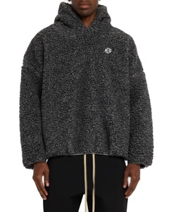 Sweat-shirts en polaire sherpa surdimensionnés en gros, chauds pour l'hiver, lourds, streetwear, logo personnalisé, sweat-shirt en peluche pour homme, OEM disponible - Product Image 1