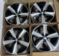 Rines de Aleación de Alta Calidad de 19 Pulgadas, 5x112, Diseño de Espada Grande Mecanizada en Negro para Audi A3 A4L A5 A6L A7 A8