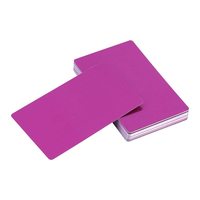 Tarjeta de nombre de metal por sublimación en blanco Tarjeta de nombre de metal láser grueso Impresión de tarjetas de visita en blanco Uso de tinta y papel por sublimación
