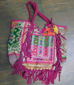 Bolsa étnica de algodón bohemio de gran capacidad, duradera, colores vibrantes, cierre de cremallera, personalizable, uso al aire libre, grandes eventos culturales - Product Image 4