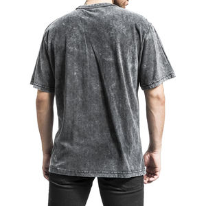 Custom Manufacturer Streetwear Digital Printing Oversize <b>Tshirt</b> Heavyweight Drop Shoulder Boxy Cropped Acid Wash Vintage T Shirt - Product Image 5