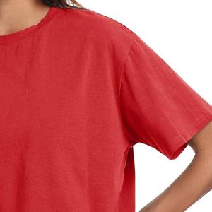 Camiseta Corta de Verano 2025, Ecológica, Transpirable, a la Moda, al por Mayor, de Algodón Sólido, Estilo Hip Hop, para Mujeres Adultas - Product Image 5