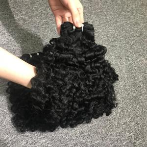 Superventas 1B Color birmano rizado 100% vietnamita virgen extensiones de cabello crudo máquina doble trama 100g paquete - Product Image 5