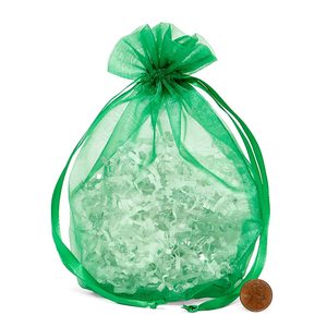 Round Wide Flat Bottom Organza Gift Bags - Product Image 3