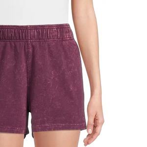 Pantalones cortos deportivos de verano con logotipo personalizado de alta calidad para mujer, transpirables, suaves, informales, de algodón, con cordón elástico, precio al por mayor - Product Image 5