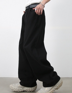 กางเกงยีนส์ทรงขากว้างของผู้ชายทรงแบ็กกี้ปรับแต่งได้สไตล์สตรีทแบบ2025กางเกงยีนส์วินเทจ - Product Image 5