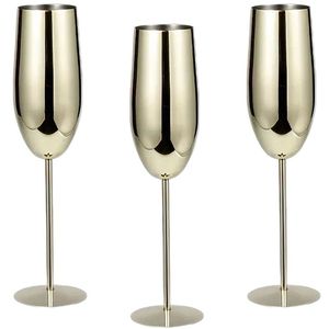Copa de Metal de 350 ml y 500 ml con Recubrimiento de Oro Rosa, Plata, Oro y Cobre de Grado Alimenticio, Flauta para Champán, Copa de Vino Tinto de Acero Inoxidable - Product Image 2