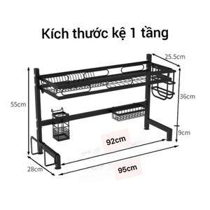 Modern <b>Metal</b> Kitchen <b>Shelf</b> for Dishes and Cooking Tools in Kitchen Smart Design <b>Shelf</b> WIth Space-saving Feature for Household - Product Image 2