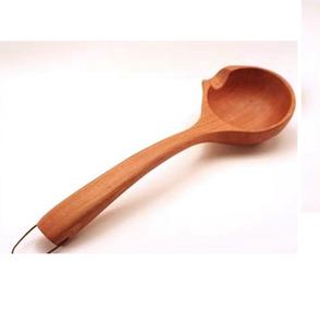 Cucharas de sopa de madera únicas, cucharas para servir, cucharadita de madera para café/cuchara de té, juego de cubiertos de alta calidad de acero inoxidable - Product Image 2