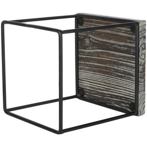Venta al por mayor de estilo vintage de madera cuadrada superior con base metálica negra soporte para pasteles en precio razonable - Product Image 5
