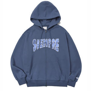 เสื้อมีฮู้ดของผู้ชายผ้าฝ้ายสีทึบระบายอากาศได้ดีน้ำหนักเบา100% สำหรับฤดูหนาว - Product Image 2