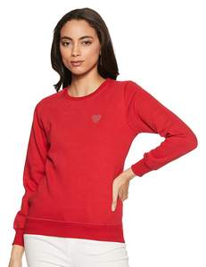 Ensemble sweat-shirt en coton avec broderie personnalisée pour l'hiver teinture sur le devant logo pour femmes - Product Image 1