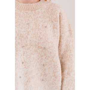 Suéteres de Punto con Adornos de Piedras Estilo Casual al por Mayor - Product Image 2