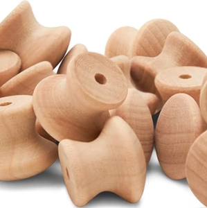 Decorative Wood <b>Pull</b> Cord Knobs (Sanded/Raw) - Product Image 1