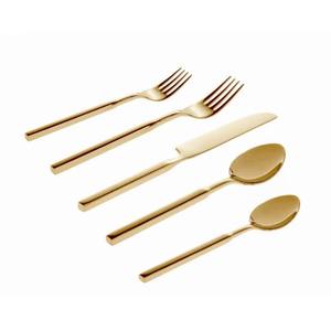 Ensemble en acier inoxydable de 5 couverts cuillère couteau fourchette utilisé dans les ustensiles de cuisine café de table maison couleur argent plaqué couverts produits - Product Image 2