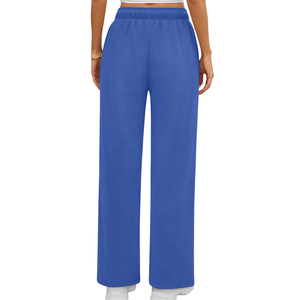 Gran oferta, pantalones de chándal acampanados, cintura con cordón de alta calidad, pantalones de chándal acampanados de Color sólido pesado para mujer - Product Image 2