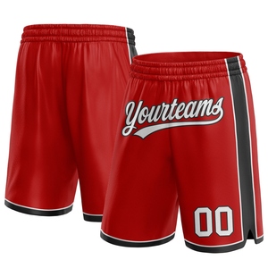Industrie Direct Engro Sportswear Pantalones cortos de baloncesto Custom Red White-Black Pantalones cortos de baloncesto auténticos - Product Image 1