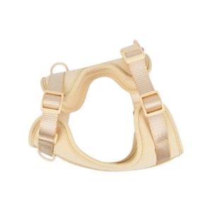 Arnés Ajustable de Nailon para Perros Medianos con Cierre de Hebilla en Color Beige - Product Image 1