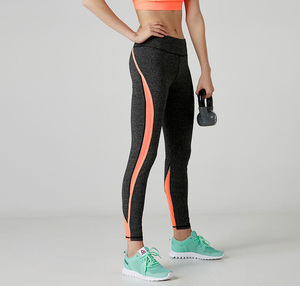 Leggings de sport en polyester taille haute pour femmes vente en gros OEM taille moyenne maille conception Scrunch bout à bout sans couture Push Gym décontracté été - Product Image 5