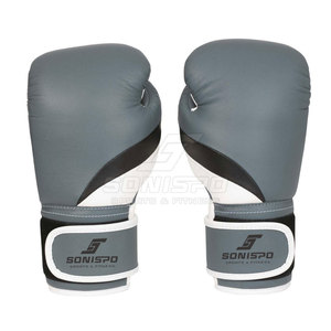 8oz & 14oz PU Leather Boxing <b>Gloves</b> with Lace <b>Moisture</b> Wicking Customized Colors & Logo High Quality for Fight Training - Product Image 1