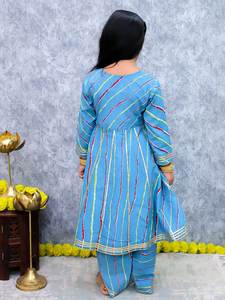 ชุดเดรส dhoti salwar สำหรับเด็กผู้หญิงชุดเดรสแบบอินเดียชุดเดรสแบบดีไซเนอร์สำหรับงานปาร์ตี้ - Product Image 6