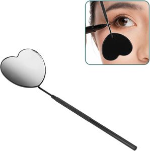 Joli miroir à cils grande mémoire, miroir de maquillage des cils en acier inoxydable pour extension de cils outils en forme de coeur par Vaslcare - Product Image 6