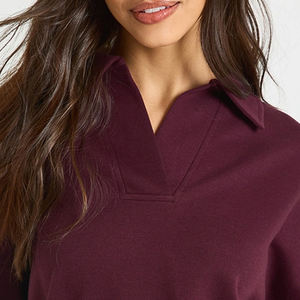 Sweat-shirt à manches longues pour femmes, à porter toute la journée, offrant un toucher doux et une entretien facile pour l'hiver, tendance pour les occasions décontractées en plein air - Product Image 2